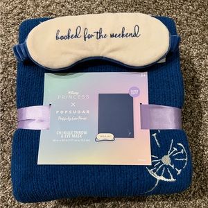 Popsugar Princess Chenille Throw & Eye Mask Set